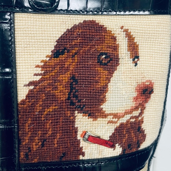 Brighton Tapestry K9 Multiple Dogs Canine Tote Shopper Bag - Picture 9 of 14